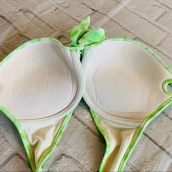 Victoria’s Secret Green Bikini Top Size 34C - Picture 4 of 8